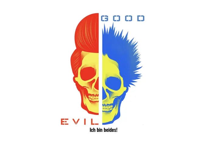 2in1: GOOD´N´EVIL - RED-BLUE - HalloGeschenk.de