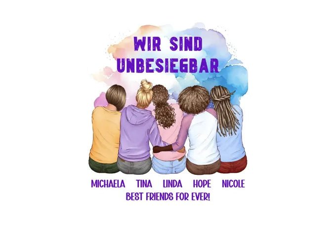 5in1: Gestalte 2-5 Freundinnen - HalloGeschenk.de