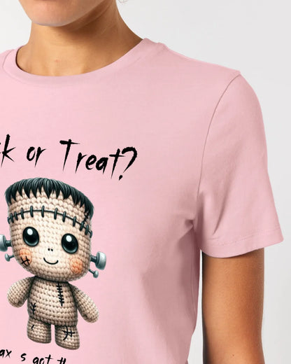 Cute Halloween • Wähle aus 20 Designs + Text • Ladies Premium T-Shirt XS-2XL aus Bio-Baumwolle für Damen • Exklusivdesign • personalisiert