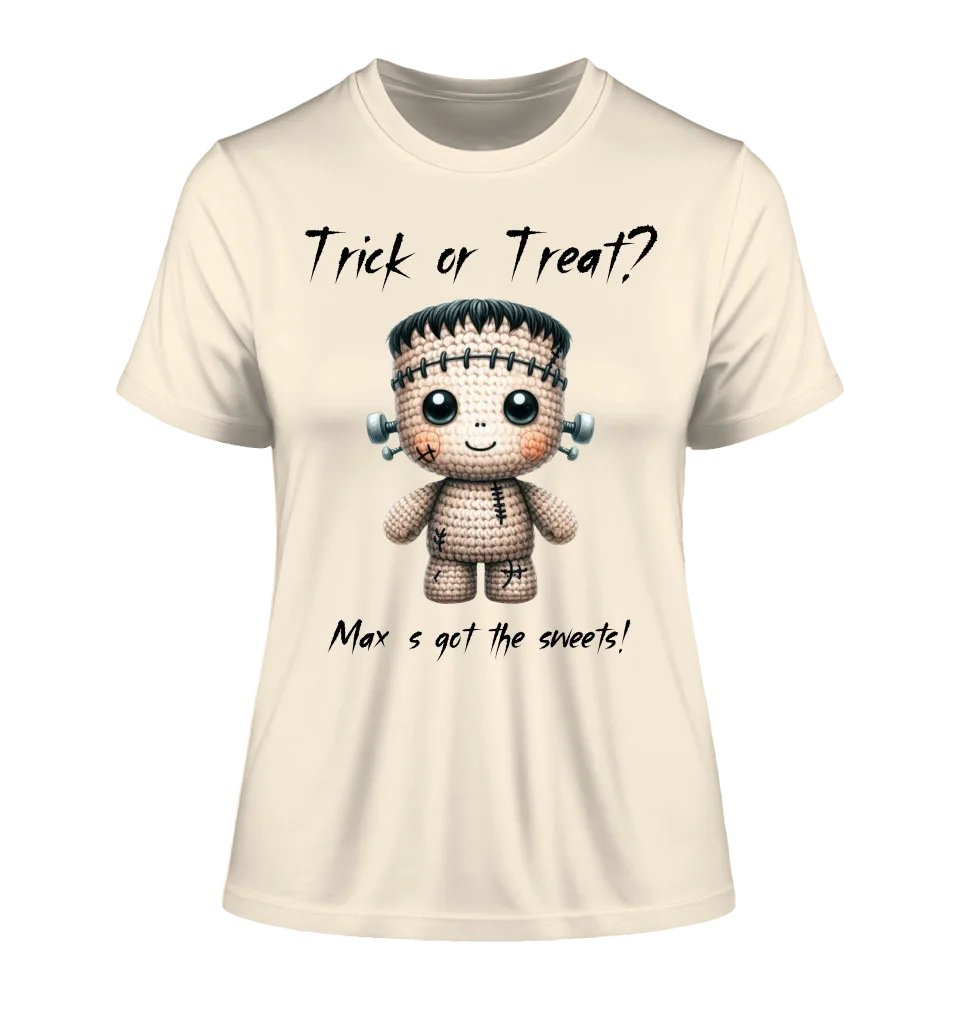 Cute Halloween • Wähle aus 20 Designs + Text • Ladies Premium T-Shirt XS-2XL aus Bio-Baumwolle für Damen • Exklusivdesign • personalisiert