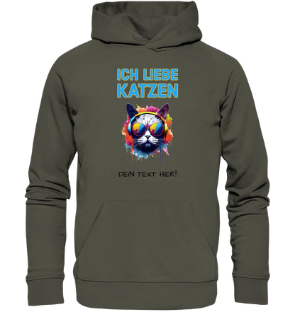 Choose the cat (with motif selection + text) • Unisex premium hoodie XS-5XL made of organic cotton for women &amp; men • Exclusive design • personalized