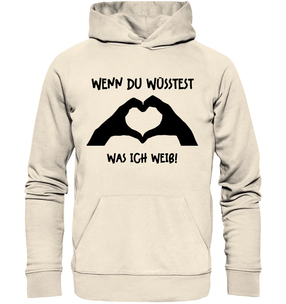 No question, I love you too! • Hands • personalized text • Unisex premium hoodie XS-5XL made of organic cotton for women &amp; men • Exclusive design • personalized