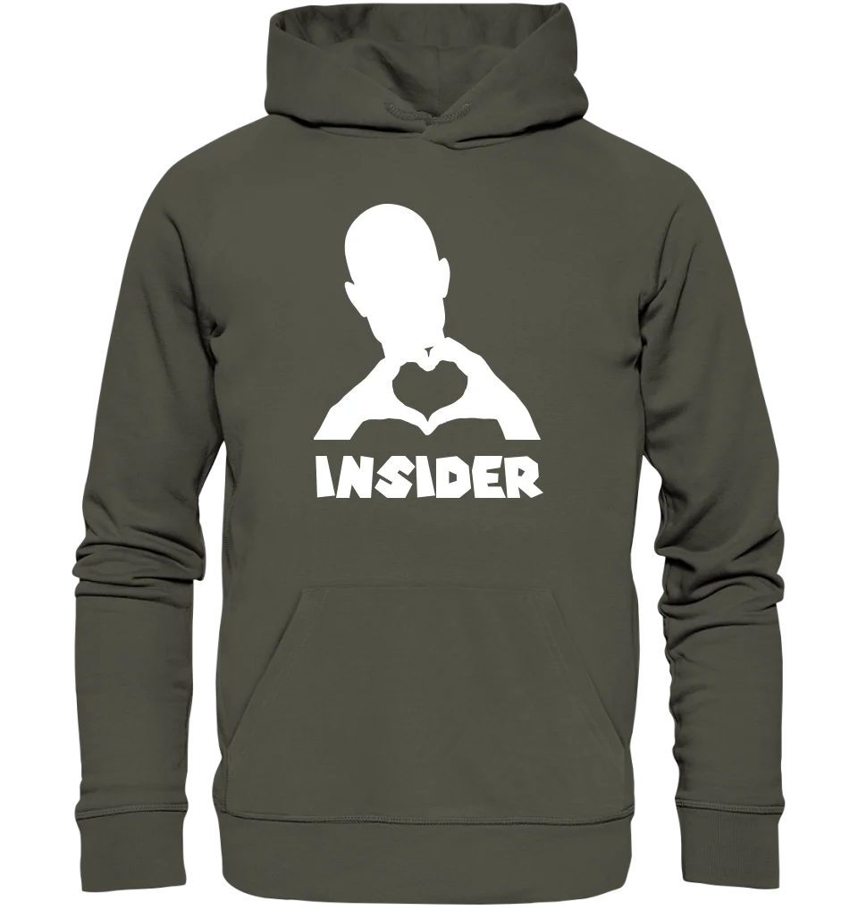 Keine Frage, ich liebe Dich auch! • Insider White • personalisierter Text • Unisex Premium Hoodie XS-5XL aus Bio-Baumwolle für Damen & Herren • Exklusivdesign • personalisiert