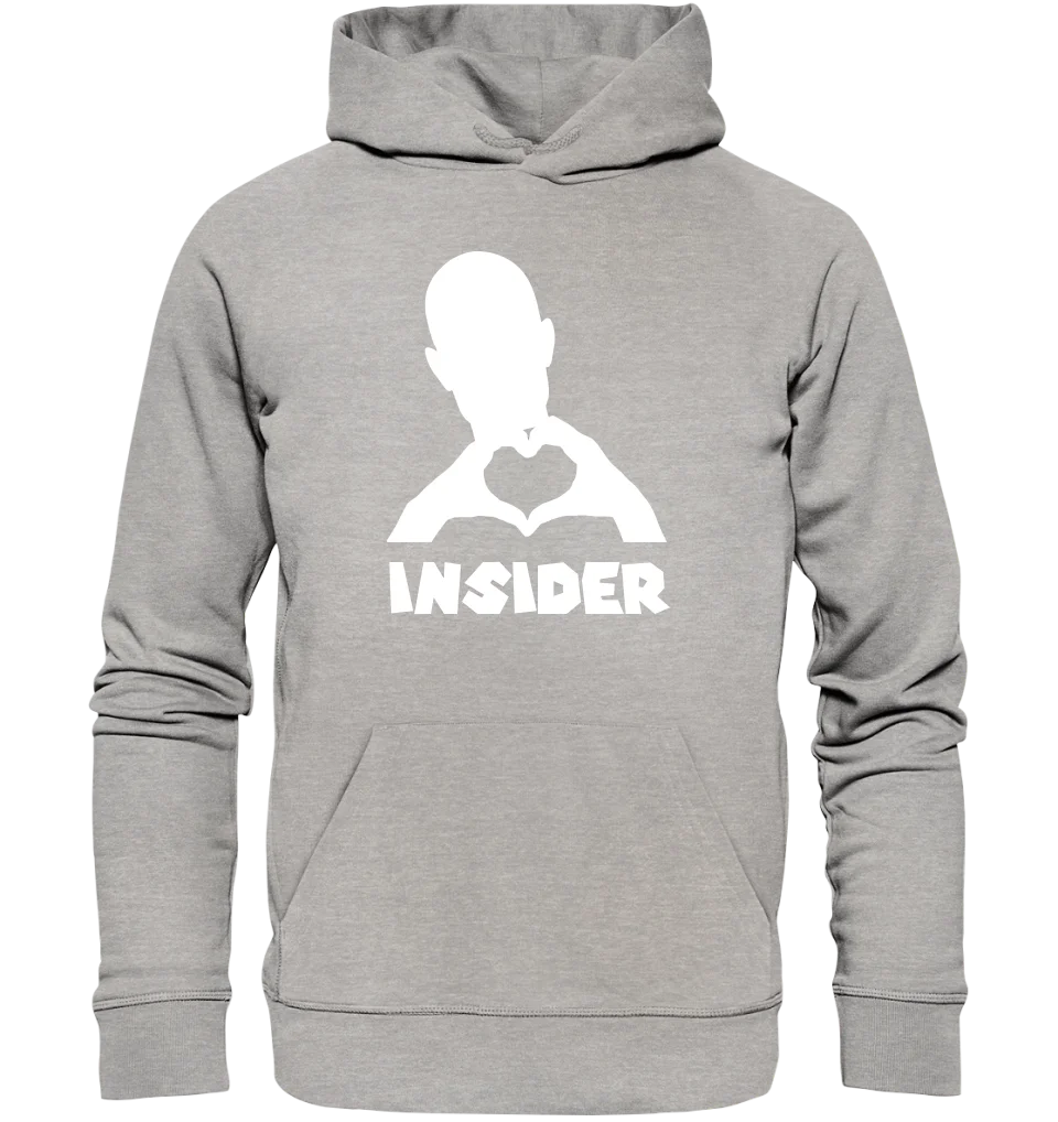 Keine Frage, ich liebe Dich auch! • Insider White • personalisierter Text • Unisex Premium Hoodie XS-5XL aus Bio-Baumwolle für Damen & Herren • Exklusivdesign • personalisiert