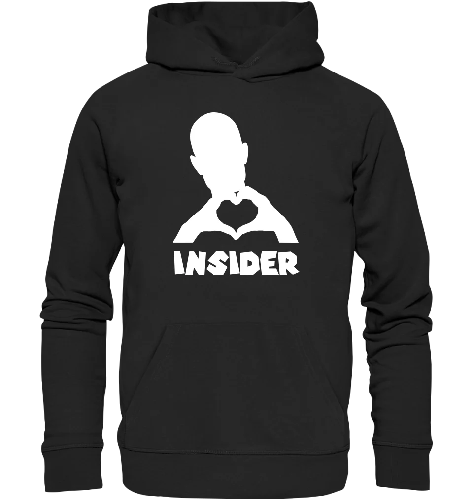 Keine Frage, ich liebe Dich auch! • Insider White • personalisierter Text • Unisex Premium Hoodie XS-5XL aus Bio-Baumwolle für Damen & Herren • Exklusivdesign • personalisiert