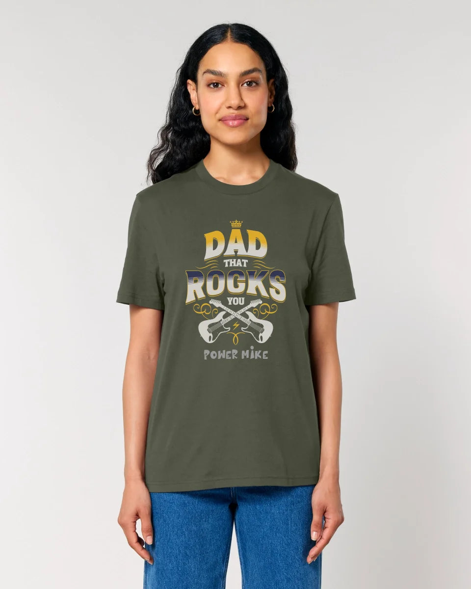 Dad that rocks you • Unisex Premium T-Shirt XS-5XL made of organic cotton for men &amp; women • personalized • motif product