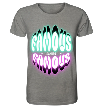 FAMOUS + Name • personalized text • Unisex Premium T-Shirt XS-5XL made of organic cotton for women &amp; men • Exclusive design • personalized