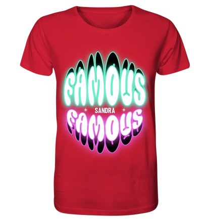 FAMOUS + Name • personalized text • Unisex Premium T-Shirt XS-5XL made of organic cotton for women &amp; men • Exclusive design • personalized