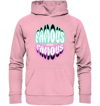 FAMOUS + Name • personalized text • Unisex Premium Hoodie XS-5XL made of organic cotton for women &amp; men • Exclusive design • personalized