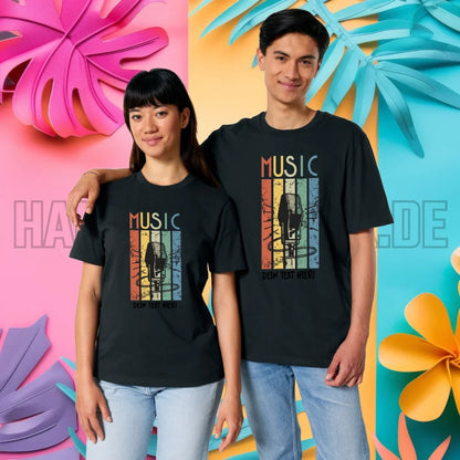 Music • Sing • Mic • Unisex Premium T-Shirt XS-5XL aus Bio-Baumwolle für Herren & Damen • personalisiert • Motivprodukt