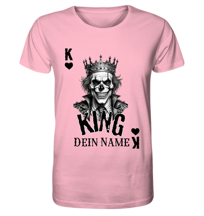 Poker King + dein Name • Unisex Premium T-Shirt XS-5XL aus Bio-Baumwolle für Damen & Herren • Exklusivdesign • personalisiert