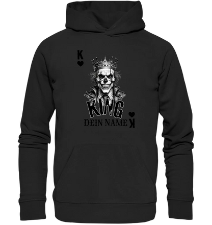 Poker King + dein Name • Unisex Premium Hoodie XS-5XL aus Bio-Baumwolle für Damen & Herren • Exklusivdesign • personalisiert