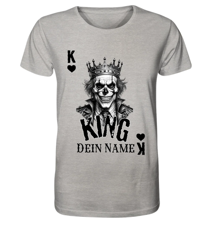 Poker King + dein Name • Unisex Premium T-Shirt XS-5XL aus Bio-Baumwolle für Damen & Herren • Exklusivdesign • personalisiert