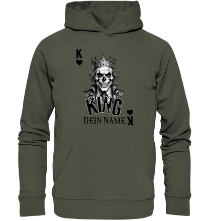 Poker King + dein Name • Unisex Premium Hoodie XS-5XL aus Bio-Baumwolle für Damen & Herren • Exklusivdesign • personalisiert