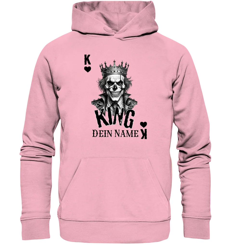 Poker King + dein Name • Unisex Premium Hoodie XS-5XL aus Bio-Baumwolle für Damen & Herren • Exklusivdesign • personalisiert