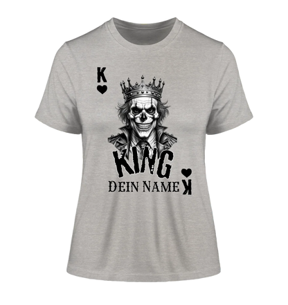 Poker King + dein Name • Ladies Premium T-Shirt XS-2XL aus Bio-Baumwolle für Damen • Exklusivdesign • personalisiert