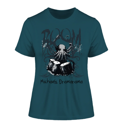 Drama Drummer Schlagzeuger + Wunschtext • Musik • Ladies Premium T-Shirt XS-2XL aus Bio-Baumwolle für Damen • Exklusivdesign • personalisiert