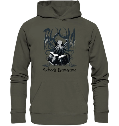 Drama Drummer Schlagzeuger + Wunschtext • Musik • Unisex Premium Hoodie XS-5XL aus Bio-Baumwolle für Damen & Herren