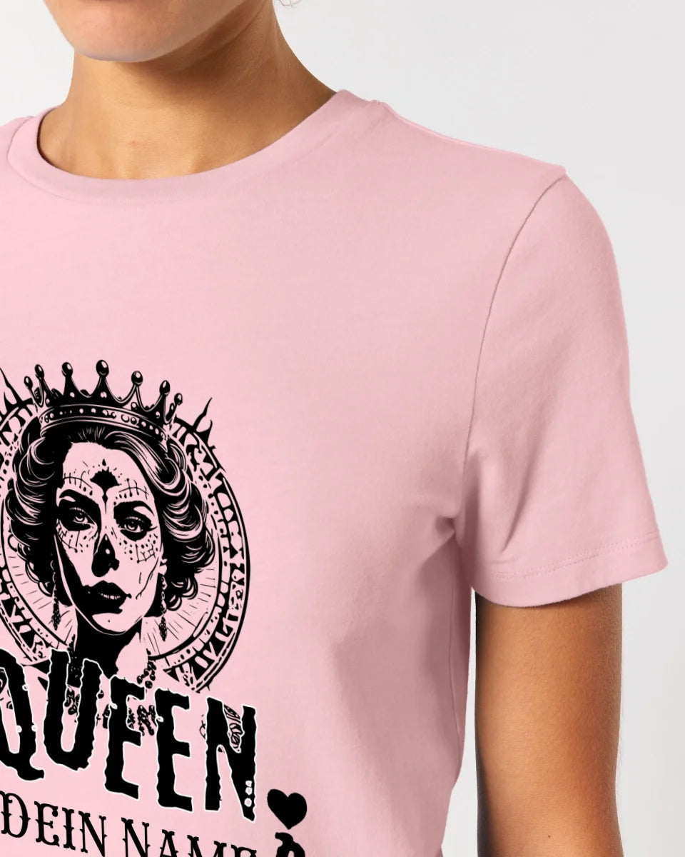 Poker Queen + dein Name • Ladies Premium T-Shirt XS-2XL aus Bio-Baumwolle für Damen • Exklusivdesign • personalisiert