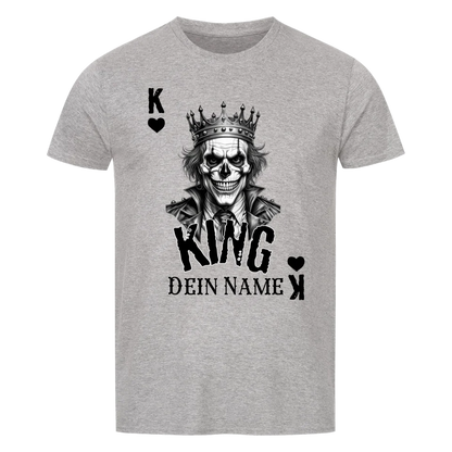 Poker King + dein Name • preiswertes Classic T-Shirt Unisex/Bio