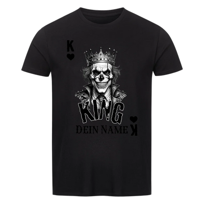 Poker King + dein Name • preiswertes Classic T-Shirt Unisex/Bio