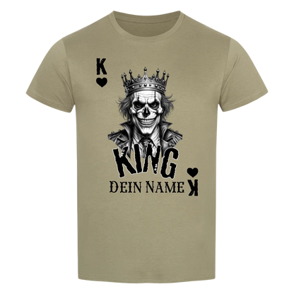 Poker King + dein Name • preiswertes Classic T-Shirt Unisex/Bio