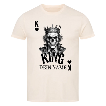 Poker King + dein Name • preiswertes Classic T-Shirt Unisex/Bio