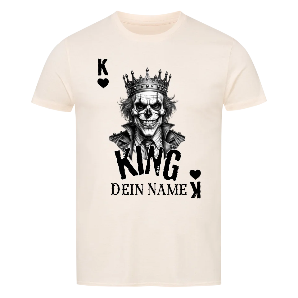 Poker King + dein Name • preiswertes Classic T-Shirt Unisex/Bio