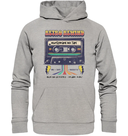 Retro MC 1960 bis 1999 + Wunschtext • Unisex Premium Hoodie XS-5XL aus Bio-Baumwolle für Damen & Herren