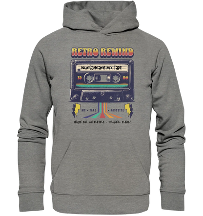 Retro MC 1960 bis 1999 + Wunschtext • Unisex Premium Hoodie XS-5XL aus Bio-Baumwolle für Damen & Herren