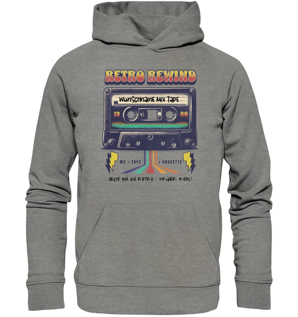 Retro MC 1960 bis 1999 + Wunschtext • Unisex Premium Hoodie XS-5XL aus Bio-Baumwolle für Damen & Herren