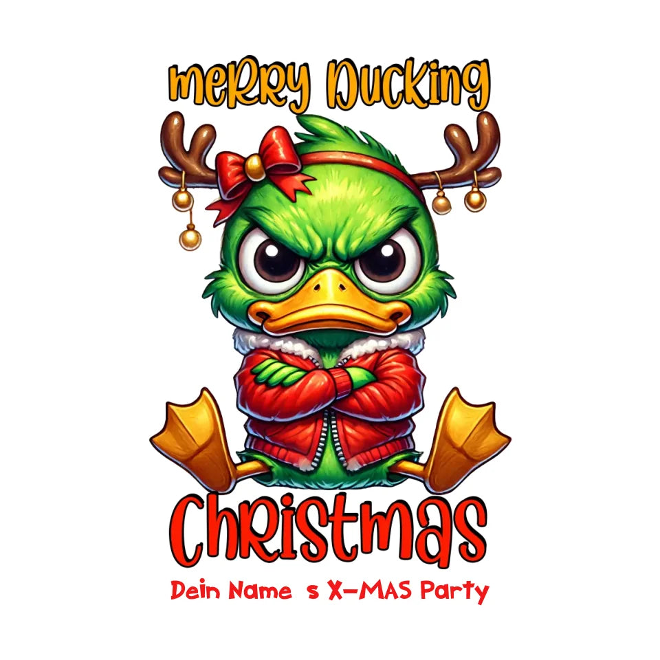 Kollektion: X-MAS Grinchmas Ducks (mehrere Motive möglich) • Enten • personalisiert • diverse Artikel • exklusives Design