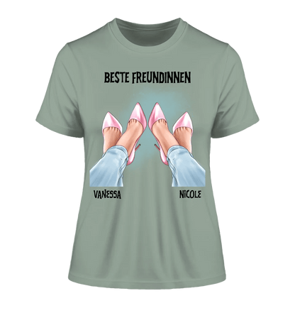 Beste Freundinnen Beine • Ladies Premium T-Shirt XS - 2XL aus Bio - Baumwolle für Damen • Exklusivdesign • personalisiert von HalloGeschenk.de