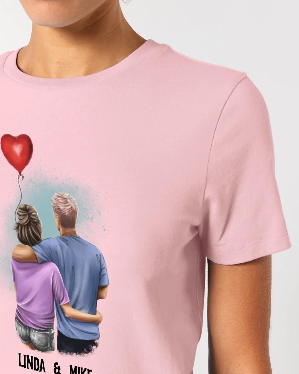 Couple Creator Ballon Love • Liebe • Beziehung • Paar Designer • Ladies Premium T-Shirt XS - 2XL aus Bio - Baumwolle für Damen • Exklusivdesign • personalisiert • Motivauswahl • personalisierbar von HalloGeschenk.de