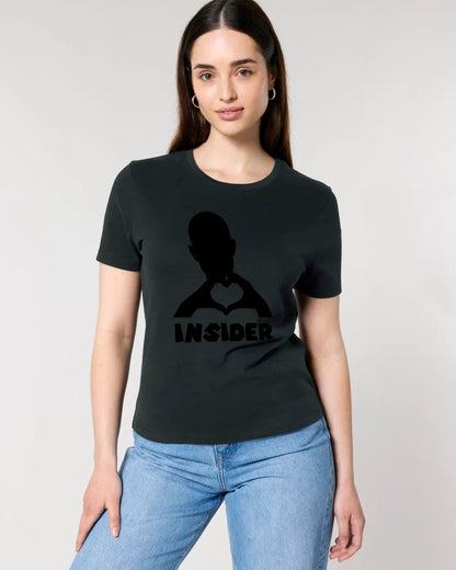 Keine Frage, ich liebe Dich auch! • Insider • personalisierter Text • Ladies Premium T-Shirt XS - 2XL aus Bio - Baumwolle für Damen • Exklusivdesign • personalisiert • Motivauswahl • personalisierbar von HalloGeschenk.de