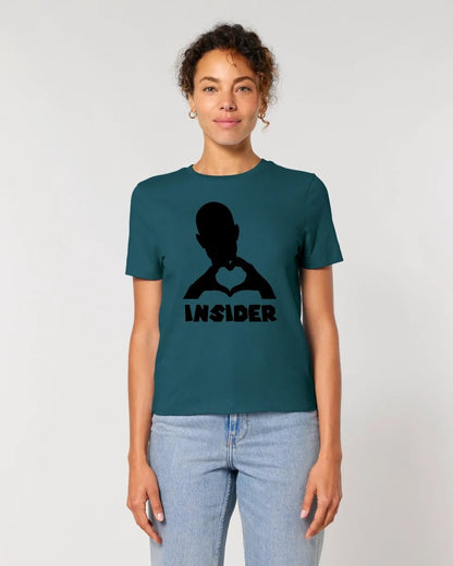 Keine Frage, ich liebe Dich auch! • Insider • personalisierter Text • Ladies Premium T-Shirt XS - 2XL aus Bio - Baumwolle für Damen • Exklusivdesign • personalisiert • Motivauswahl • personalisierbar von HalloGeschenk.de