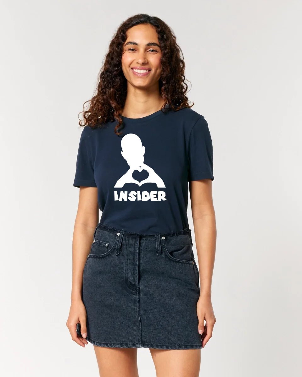 Keine Frage, ich liebe Dich auch! • Insider White • personalisierter Text • Ladies Premium T-Shirt XS - 2XL aus Bio - Baumwolle für Damen • Exklusivdesign • personalisiert • Motivauswahl • personalisierbar copy von HalloGeschenk.de