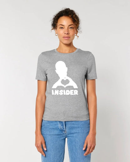 Keine Frage, ich liebe Dich auch! • Insider White • personalisierter Text • Ladies Premium T-Shirt XS - 2XL aus Bio - Baumwolle für Damen • Exklusivdesign • personalisiert • Motivauswahl • personalisierbar copy von HalloGeschenk.de