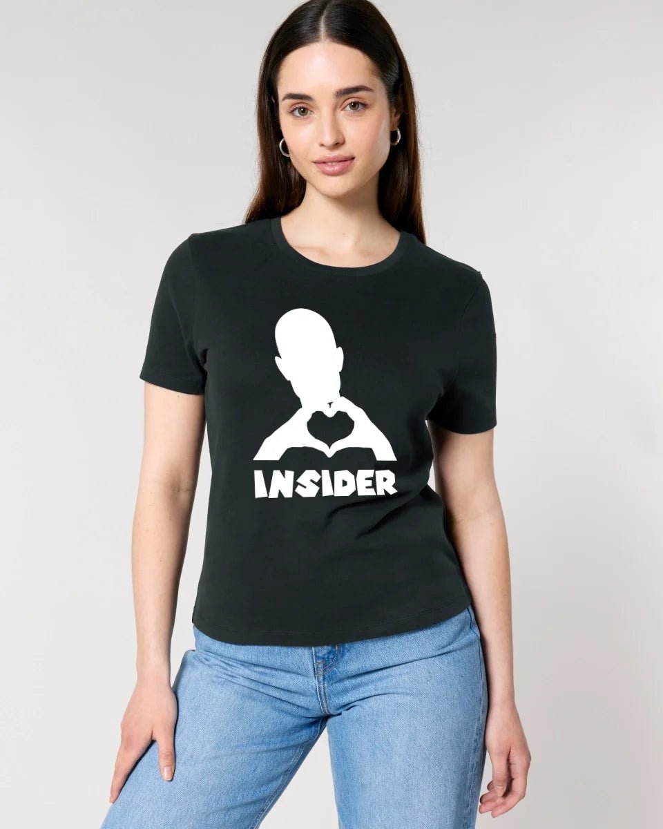 Keine Frage, ich liebe Dich auch! • Insider White • personalisierter Text • Ladies Premium T-Shirt XS - 2XL aus Bio - Baumwolle für Damen • Exklusivdesign • personalisiert • Motivauswahl • personalisierbar copy von HalloGeschenk.de