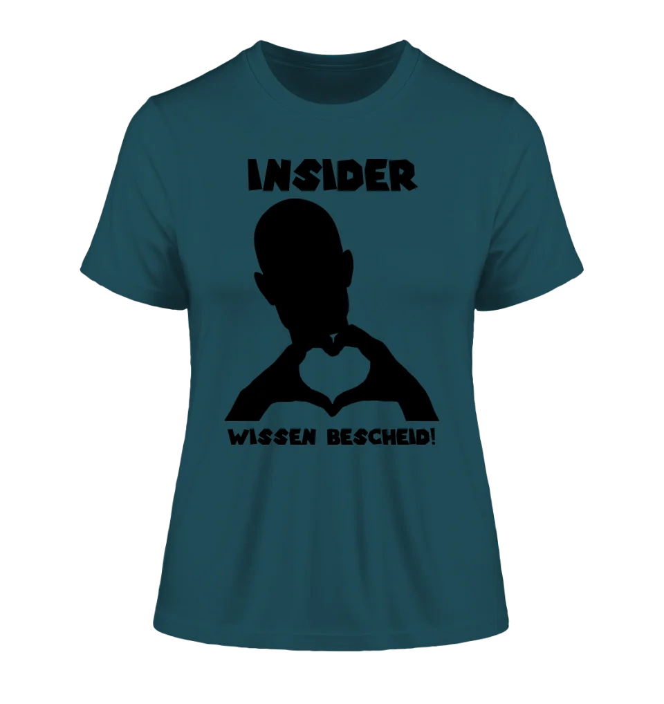 Keine Frage, ich liebe Dich auch! • personalisierbarer / personalisierter Text • Ladies Premium T-Shirt XS - 2XL aus Bio - Baumwolle für Damen • Exklusivdesign • personalisiert • Motivauswahl • personalisierbar von HalloGeschenk.de