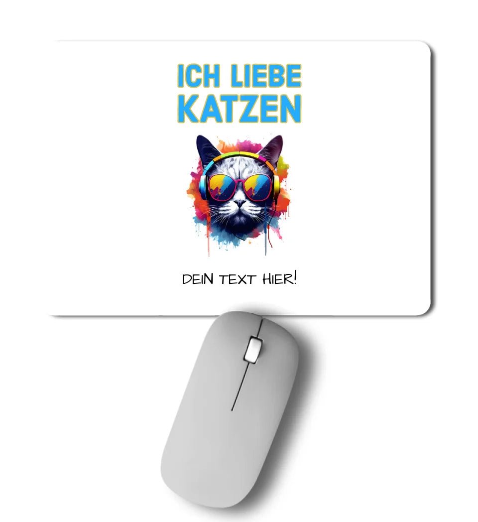 Wähle die Katze (mit Motivauswahl + Text) • • Mousepad • Exklusivdesign • personalisiert von HalloGeschenk.de