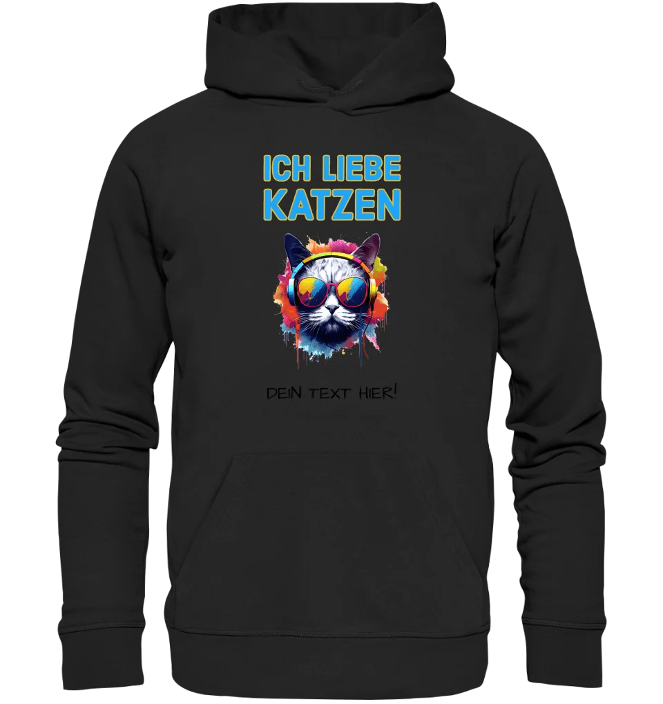 Wähle die Katze (mit Motivauswahl + Text) • Unisex Premium Hoodie XS - 5XL aus Bio - Baumwolle für Damen & Herren • Exklusivdesign • personalisiert von HalloGeschenk.de