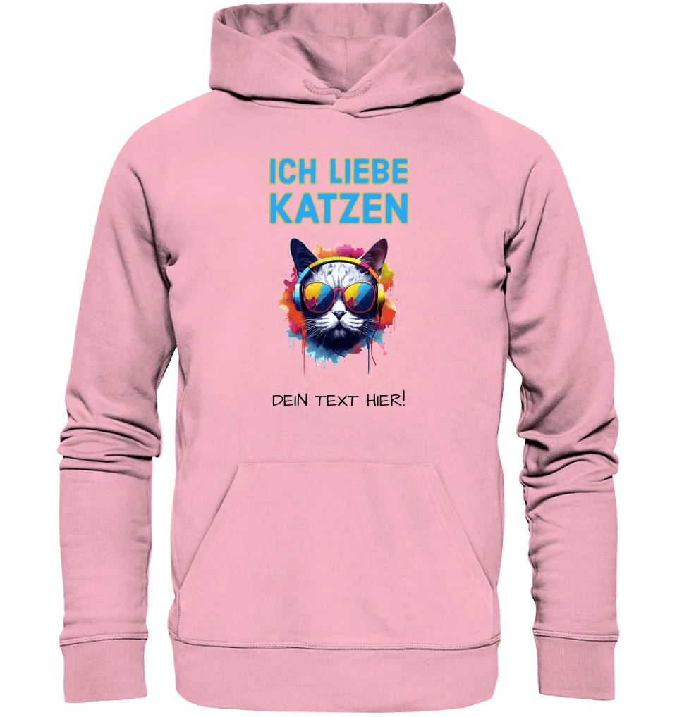 Wähle die Katze (mit Motivauswahl + Text) • Unisex Premium Hoodie XS - 5XL aus Bio - Baumwolle für Damen & Herren • Exklusivdesign • personalisiert von HalloGeschenk.de